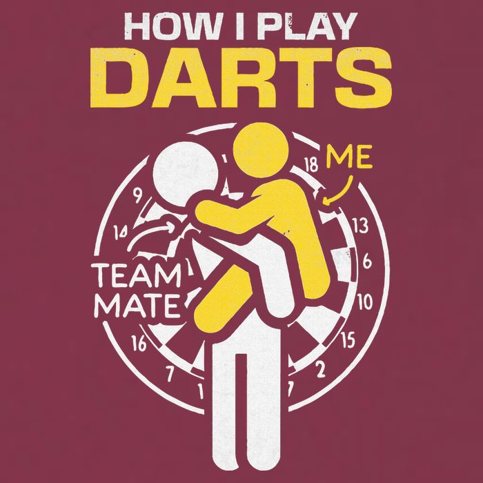 How I Play Darts Funny Darts Player 16oz Travel Tumbler