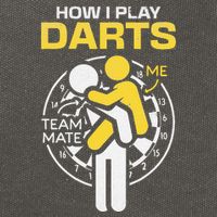 How I Play Darts Funny Darts Player Cotton Canvas Backpack