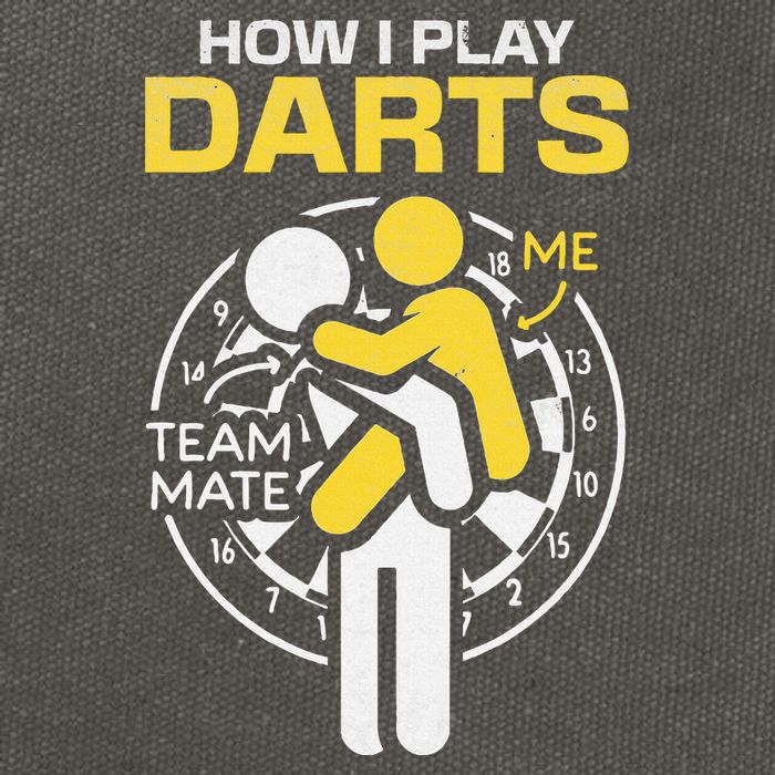 How I Play Darts Funny Darts Player Cotton Canvas Backpack
