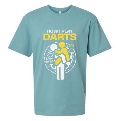 How I Play Darts Funny Darts Player Sueded Cloud Jersey T-Shirt