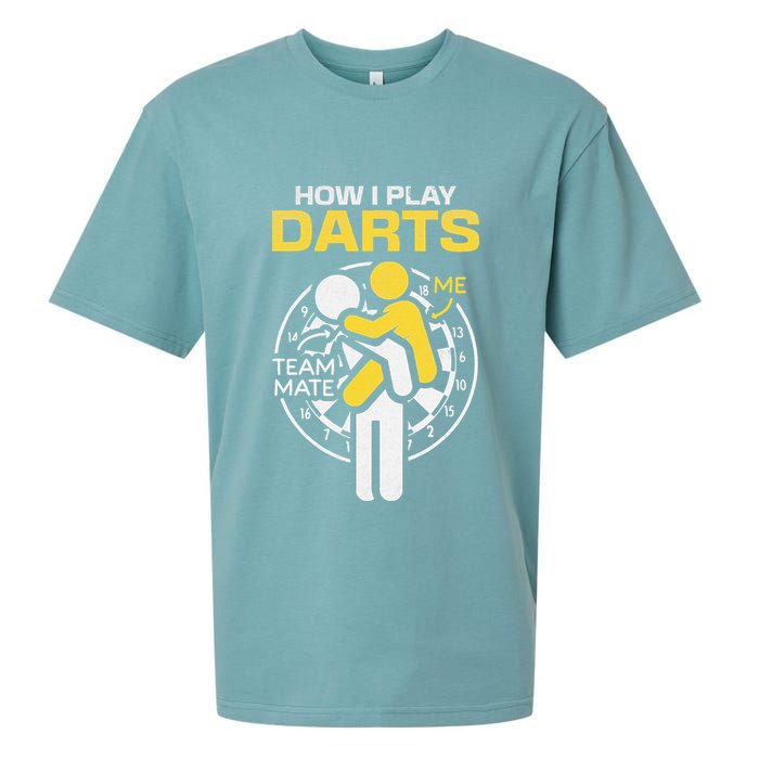 How I Play Darts Funny Darts Player Sueded Cloud Jersey T-Shirt