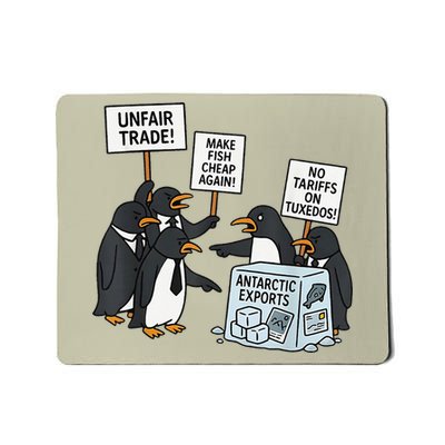Heard Island Penguins Against Tariffs Mousepad