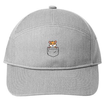 Hamster In Pocket 7-Panel Snapback Hat