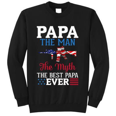 Happy Independence Papa The Man The Myth The Best Papa Ever Sweatshirt