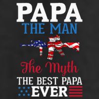 Happy Independence Papa The Man The Myth The Best Papa Ever Adult Drive Performance Visor