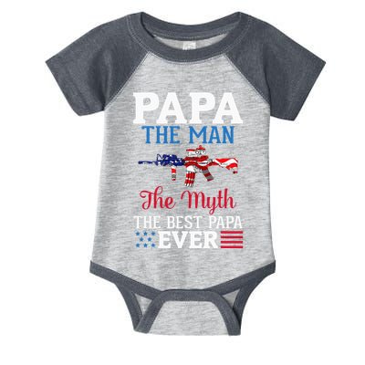 Happy Independence Papa The Man The Myth The Best Papa Ever Infant Baby Jersey Bodysuit