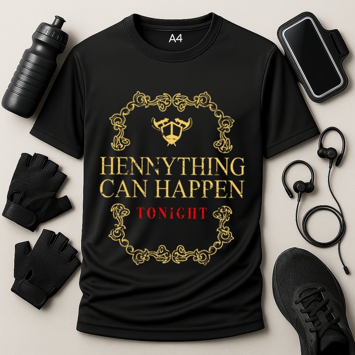 Hennything Is Possible For Women Henny Gang Cooling Performance Crew T-Shirt
