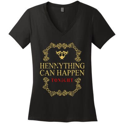 Hennything Is Possible For Women Henny Gang Women's V-Neck T-Shirt