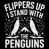Heard Island Penguin Flippers Up I Stand With The Penguins Drawstring Bag