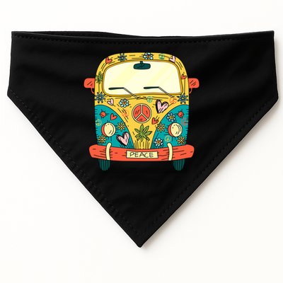 Hippe Peace Van USA-Made Doggie Bandana
