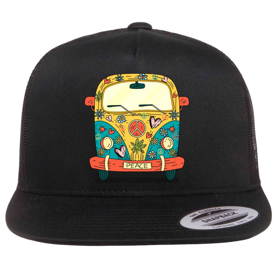 Hippe Peace Van Flat Bill Trucker Hat
