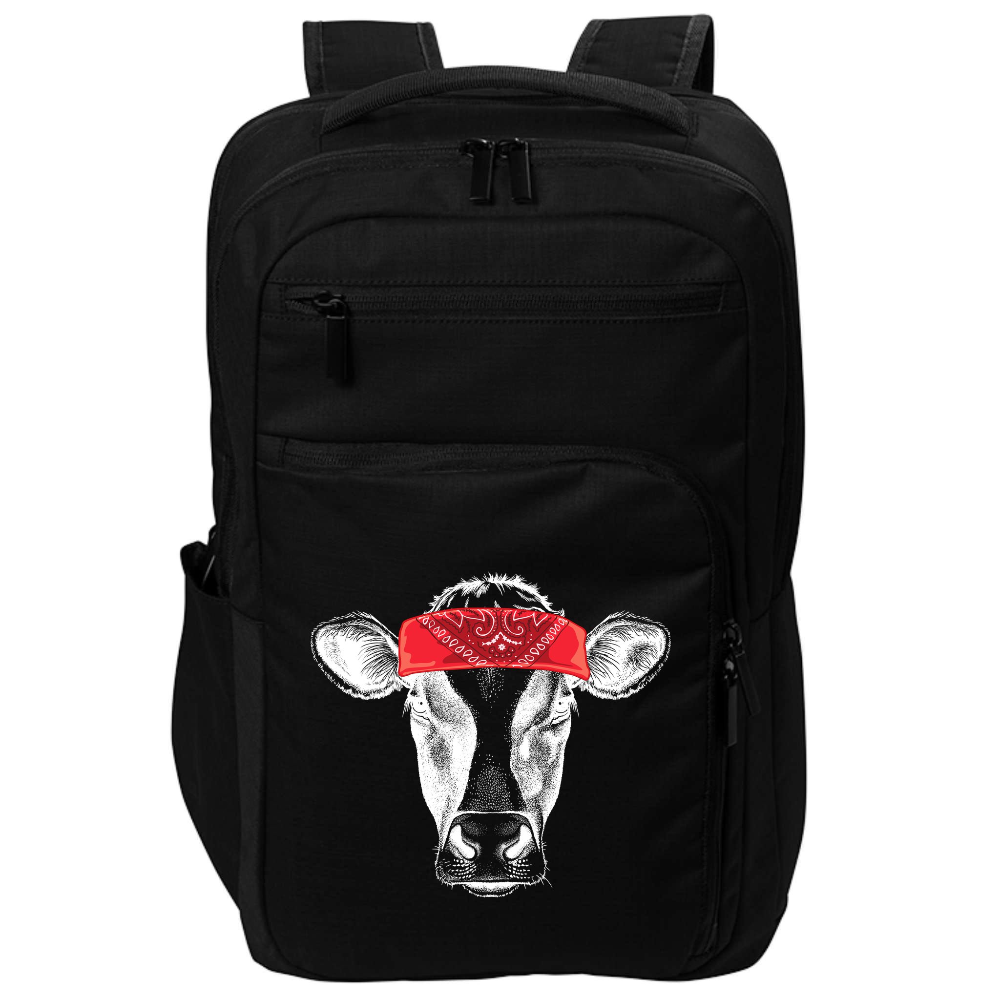 Hippie Cow Red Bandanna  Impact Tech Backpack