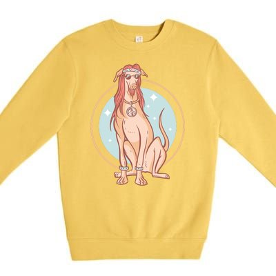 Hippie Dog Premium Crewneck Sweatshirt