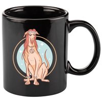 Hippie Dog 11oz C Handle Ceramic Mug