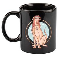 Hippie Dog 11oz C Handle Ceramic Mug
