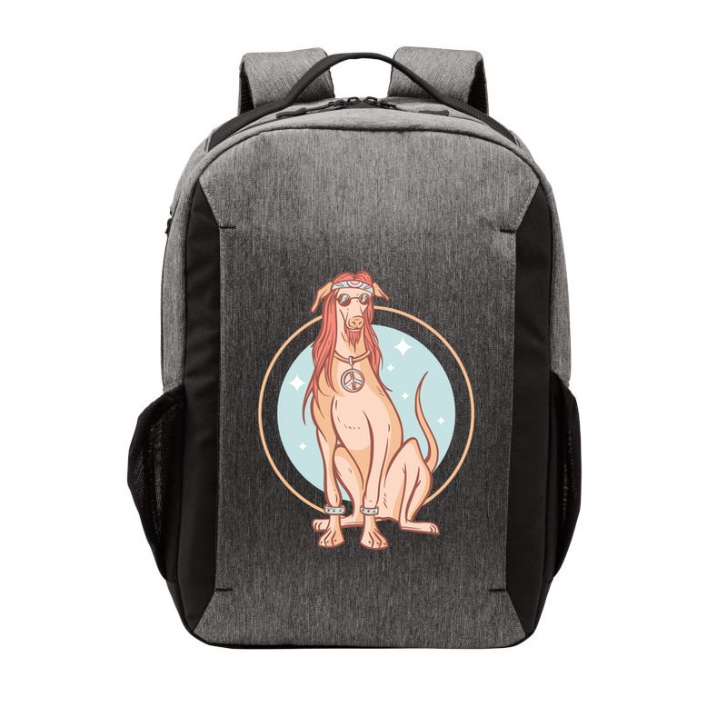 Hippie Dog Vector Backpack