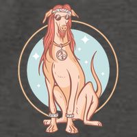 Hippie Dog Vector Backpack