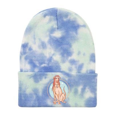 Hippie Dog Tie Dye 12in Knit Beanie