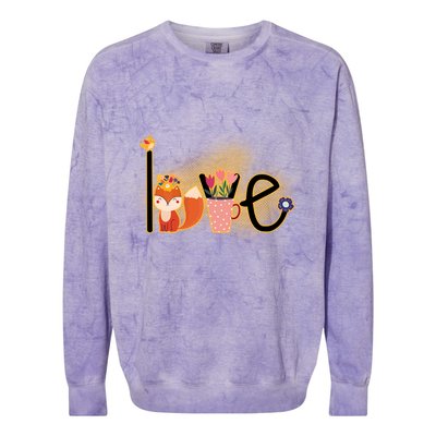 Hippie Love Spring Colorblast Crewneck Sweatshirt