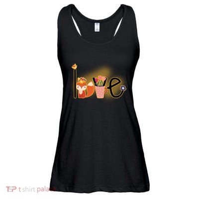 Hippie Love Spring Ladies Essential Flowy Tank