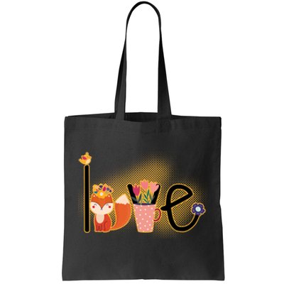 Hippie Love Spring Tote Bag