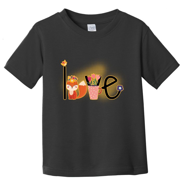 Hippie Love Spring Toddler T-Shirt