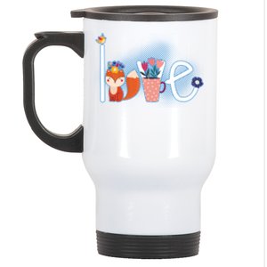 Hippie Love Spring Stainless Steel Travel Mug