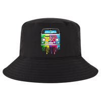 Hippie Van Dripping Rainbow Cool Comfort Performance Bucket Hat