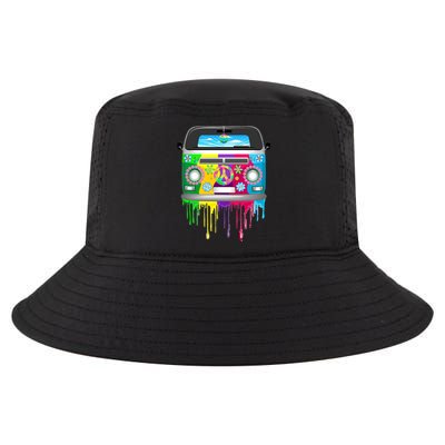 Hippie Van Dripping Rainbow Cool Comfort Performance Bucket Hat