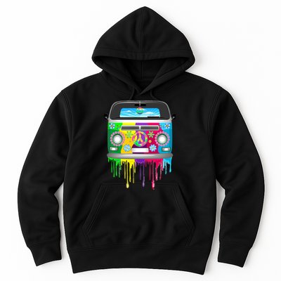 Hippie Van Dripping Rainbow Hoodie