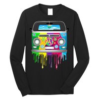 Hippie Van Dripping Rainbow Long Sleeve Shirt