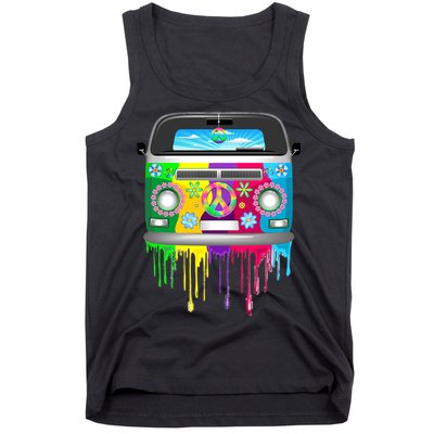 Hippie Van Dripping Rainbow Tank Top
