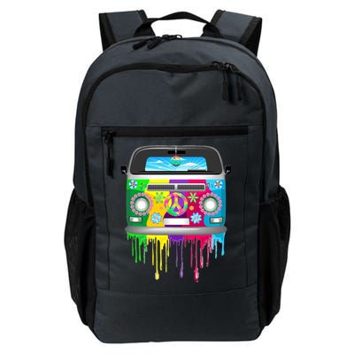 Hippie Van Dripping Rainbow Daily Commute Backpack