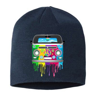 Hippie Van Dripping Rainbow Sustainable Beanie