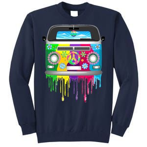 Hippie Van Dripping Rainbow Tall Sweatshirt