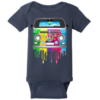 Hippie Van Dripping Rainbow Baby Bodysuit