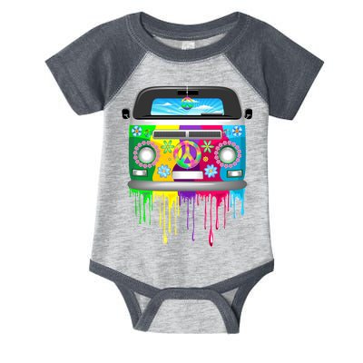 Hippie Van Dripping Rainbow Infant Baby Jersey Bodysuit