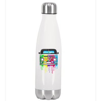 Hippie Van Dripping Rainbow Stainless Steel Insulated Water Bottle