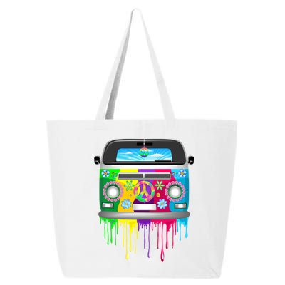 Hippie Van Dripping Rainbow 25L Jumbo Tote