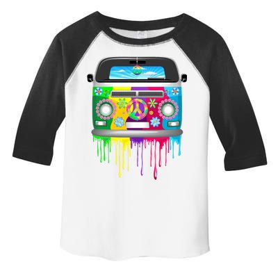 Hippie Van Dripping Rainbow Toddler Fine Jersey T-Shirt