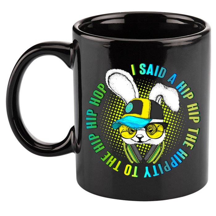 Hippity Hip Hop Bunny 11oz C Handle Ceramic Mug