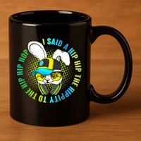 Hippity Hip Hop Bunny 11oz C Handle Ceramic Mug