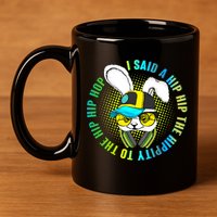 Hippity Hip Hop Bunny 11oz C Handle Ceramic Mug
