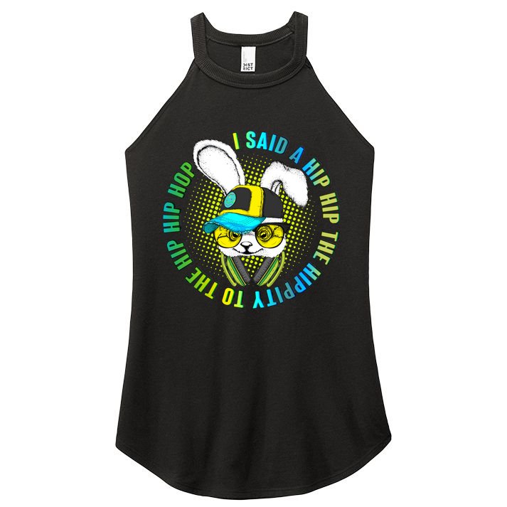 Hippity Hip Hop Bunny Women's Perfect Tri Rocker Tank