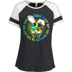 Hippity Hip Hop Bunny Enza Ladies Jersey Colorblock Tee