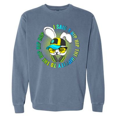 Hippity Hip Hop Bunny Garment-Dyed Sweatshirt