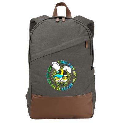 Hippity Hip Hop Bunny Cotton Canvas Backpack