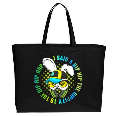 Hippity Hip Hop Bunny Cotton Canvas Jumbo Tote