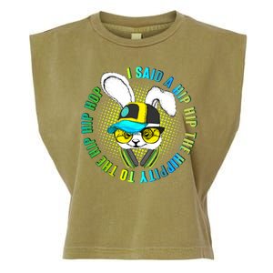 Hippity Hip Hop Bunny Garment-Dyed Women's Muscle Tee