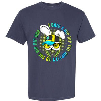 Hippity Hip Hop Bunny Garment-Dyed Heavyweight T-Shirt